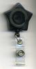 BSR-1001 : "Star" (Transparent) Badge Reel w/ Belt Clip