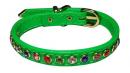 Multicolor Rhinestone Leather Collar *CC-11005-XS*