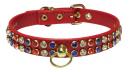 Multicolor Rhinestone Leather Collar *CC-14002*