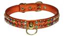Multicolor Rhinestone Leather Collar *CC-14010*