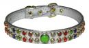 Multicolor Rhinestone Leather Collar *CC-14109*