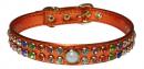 Multicolor Rhinestone Leather Collar *CC-14110*