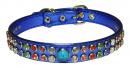 Multicolor Rhinestone Leather Collar *CC-14111*