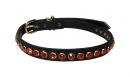 Colored Rhinestone Leather Collar *CA-11001-XS*