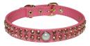 Colored Rhinestone Leather Collar *CA-14103*