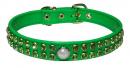 Colored Rhinestone Leather Collar *CA-14105*